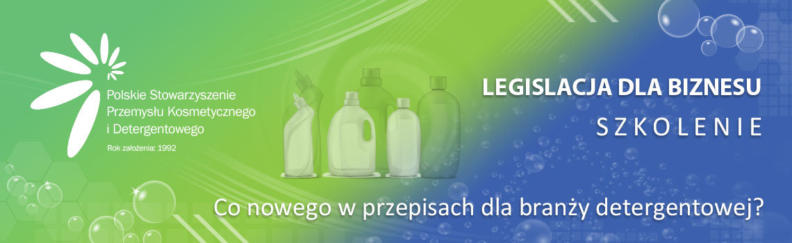 Legislacja dla biznesu: szkolenie "Co nowego w przepisach dla branży detergentowej?"